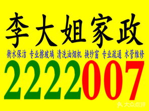 居家维修找李姐，衡水生活更安心——李大姐家政2222007服务全览